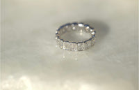 Emerald Cut Lab Diamond Eternity Band